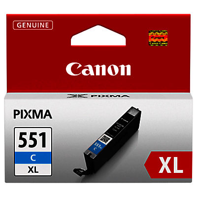Canon CLI-551XL Colour Inkjet Cartridge Cyan Canon CLI-551XL Colour Inkjet Cartridge Cyan
